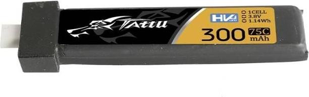 Produktbild Tattu Akumulator LiPo 300mAh 3.8V 75C 1S1P HV BT2.0.5 (5pcs) (3.80 V, 300 mAh)