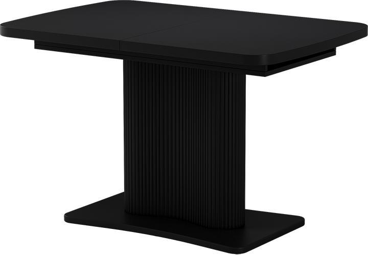 Vicco Esstisch Fenaro, Schwarz/Schwarz, 120 x 80 cm ausziehbar