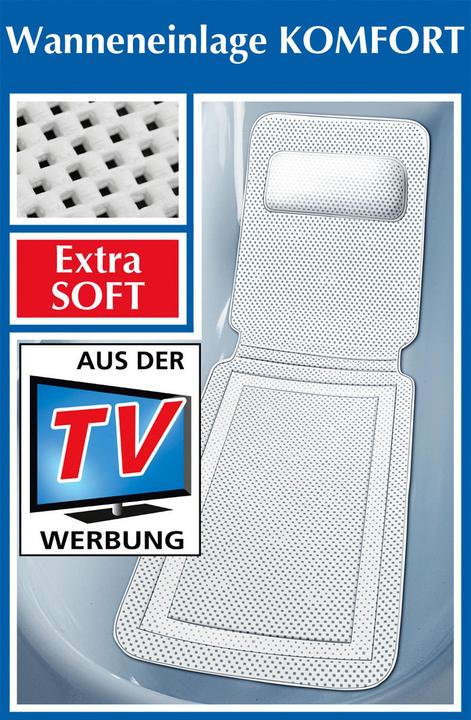 Immagine prodotto Wenko Tappetino da bagno con cuscino per il collo! Morbido tappetino da bagno XL (125 x 36 x 6 cm)