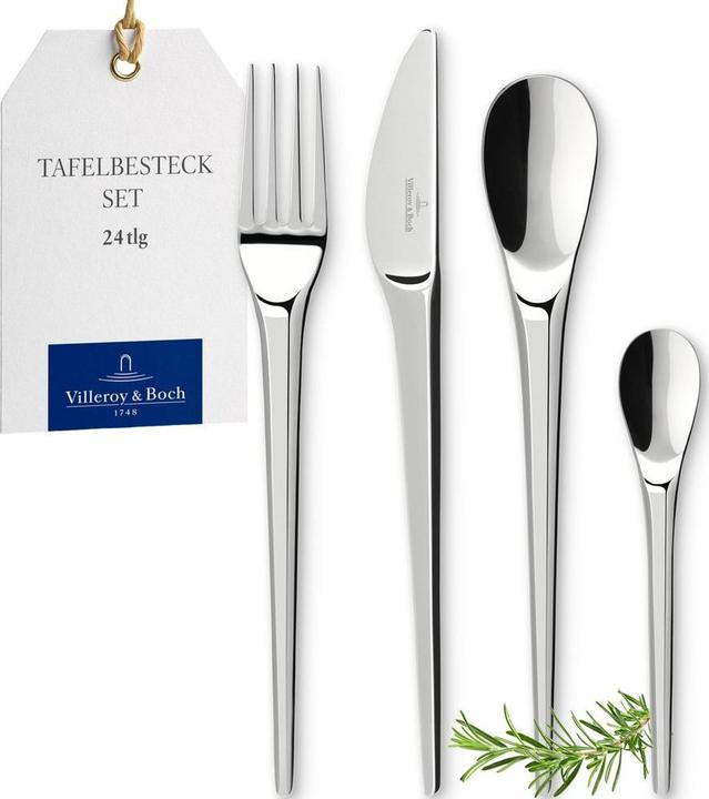 Produktbild Villeroy & Boch Tafelbesteck 24tlg. NewMoon (24 Stk., Besteck Set)
