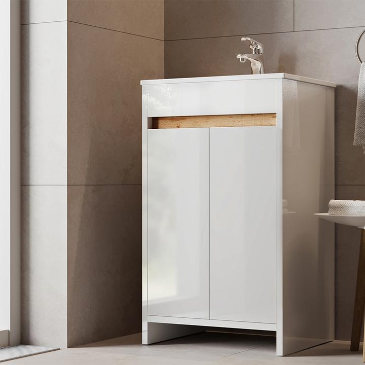 Produktbild Vicco Lemgo mit Waschbecken und 2 Flügeltüren