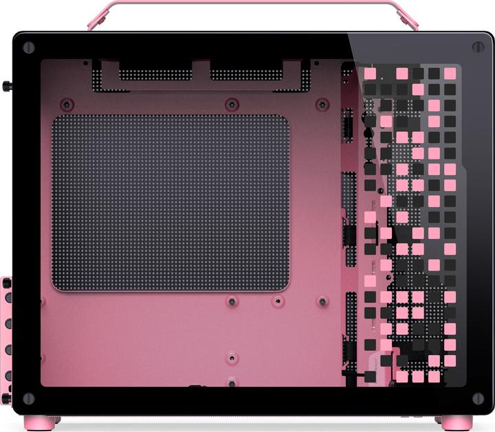 Produktbild Jonsplus MATX Handle Case Z20 - Black-Pink (mATX, Mini-ITX)