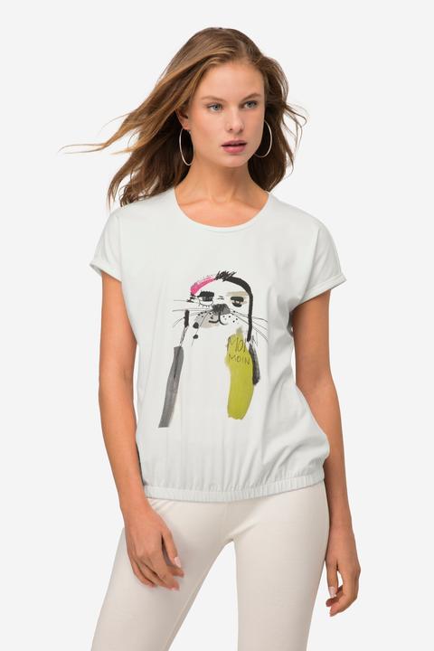 Immagine prodotto Laurasøn T-Shirt, oversized, Robben Motiv, Rundhals, Halbarm (M)
