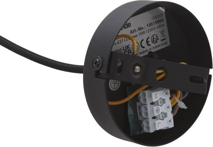 Produktbild Lucande Hängeleuchte Aeloria, schwarz, Ø 45 cm, Eisen, E27 (E27)