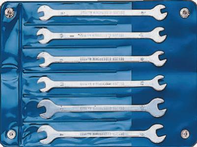 Actual product image Bahco Double open-end wrench set part (7 mm, 5 mm, 4.5 mm, 6 mm, 5.5 mm, 4 mm)