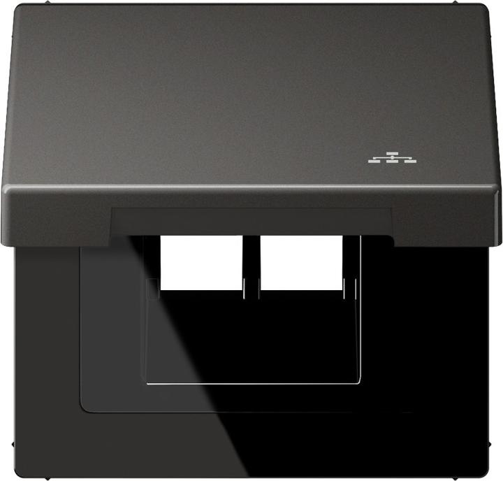 Actual product image JUNG Mounting frame 1f anth mt LS hinged metal AL2990KLLAN