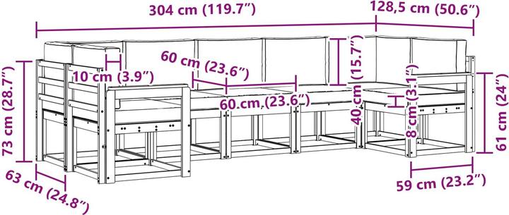 Produktbild vidaXL Outdoor-Sofagarnitur