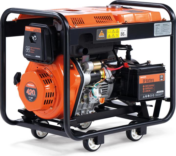 Actual product image Daewoo Power Products Diesel generator (4500 W, 13.50 l)