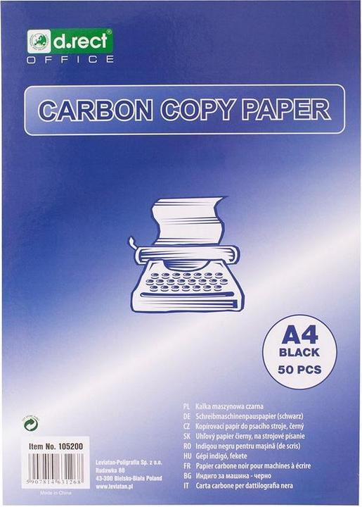 Immagine prodotto D.Rect Carta carbone nera A4 a'50 (A4, 50 lamelle)
