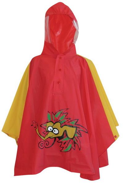 Fastrider Poncho Red Olifant pour enfants avec une taille de capuche 104 (104)