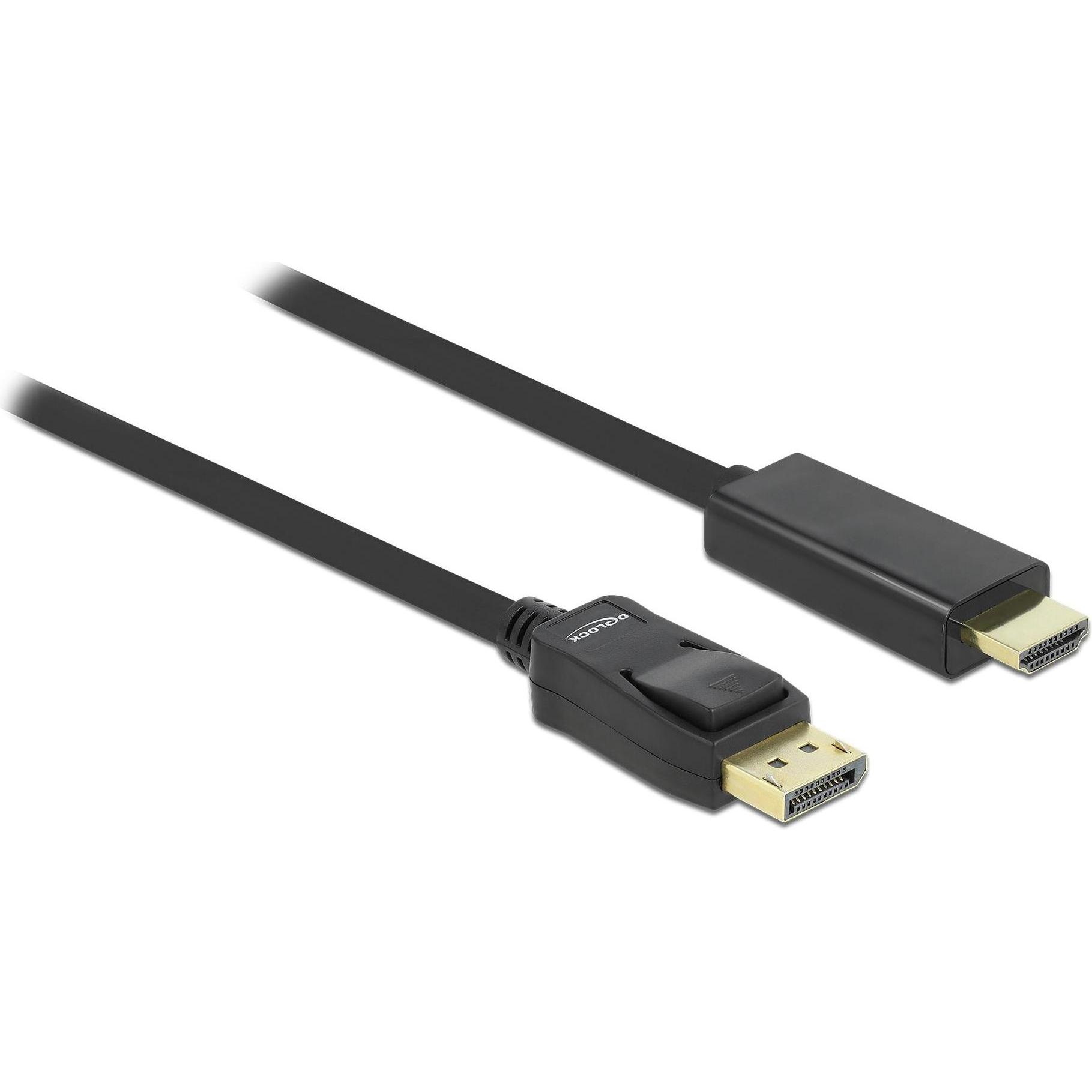 Delock DisplayPort — HDMI (Typ A) (3 m, HDMI, DisplayPort), Video Kabel