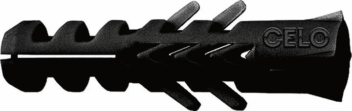Actual product image Celo Industrial dowel ø 8 mm nylon dowel black all-purpose dowel in bag (100 pcs.)