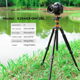 Produktbild K&F Concept Statyw Monopod Aluminium/Magnez 175/185cm / KF09.089