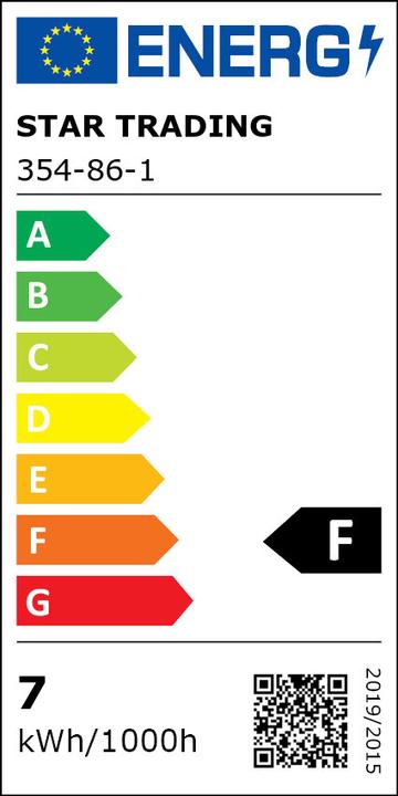 Energy Label Star Trading LED bulb E27 G95 Soft Glow 3-step (E27, 700 lm, 1x)