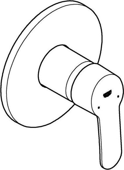 Actual product image Grohe Eurostyle Cosmopolitan single-lever shower mixer