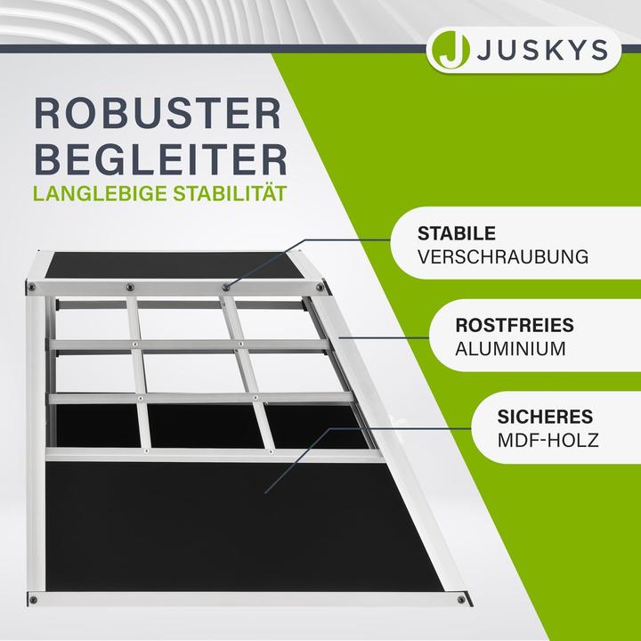Produktbild Juskys Hundetransportbox (Hund, Sicherheitsverschluss)