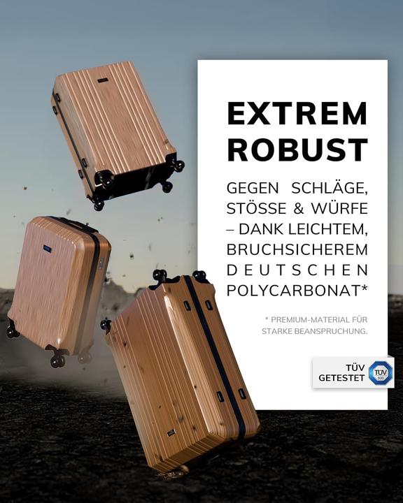 Actual product image Fergé Grosser Hartschalenkoffer mit TSA-Schloss (77 cm)