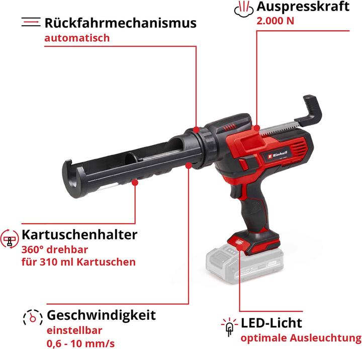 Produktbild Einhell TE-SG 18/10 Li (Kartuschenpistole)
