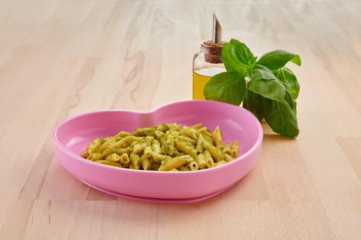 Actual product image Chicco Plate silicone heart girl