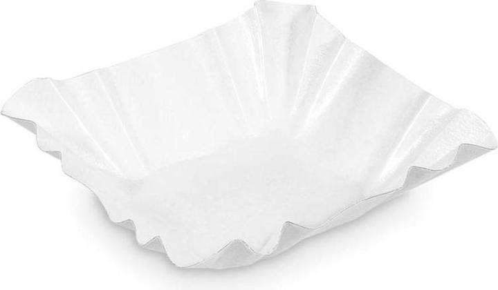 Immagine prodotto Wimex.eu Vassoio di cartone ovale bianco 20,5 x 12,5 x 3,5 cm - 250 pezzi (250 x)