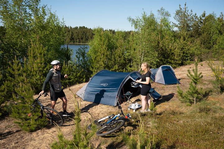 Productafbeelding Easy Camp Vega 300 Compact 3 Person(en) Blauw, Wit Koepel / Iglo tent (Tunnel tent, 3.46 kg, 3 personen)