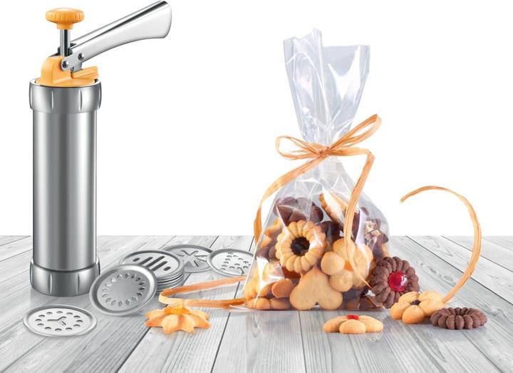 Actual product image Tescoma Delicia metal pastry press/proofing syringe