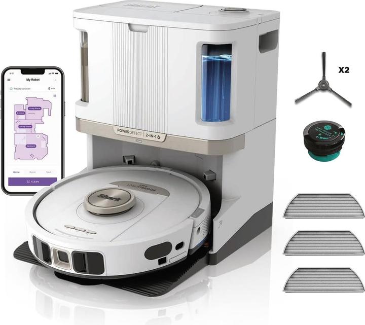 Shark Aspirapolvere e Lavapavimenti Robot 2in1 PowerDetect NeverTouch Pro
