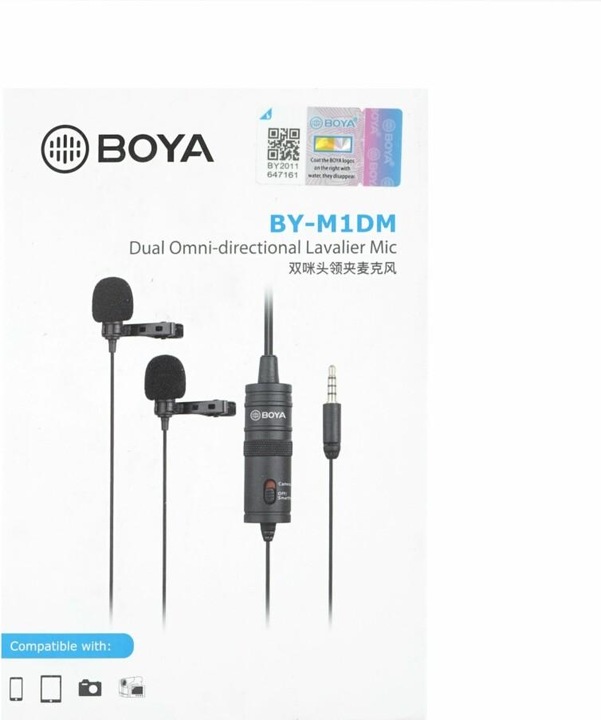 Immagine prodotto Boya BY-M1DM Doppio Lavalier