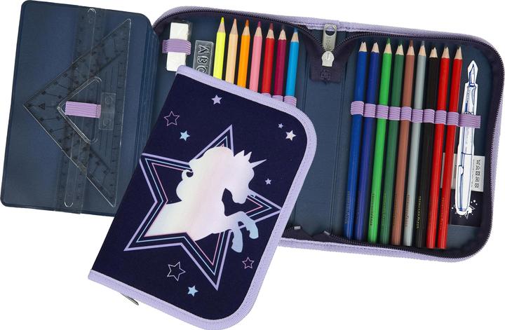 Produktbild Scooli Etui gefüllt Einhorn