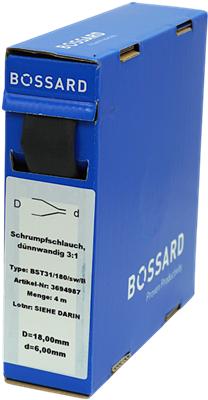 Actual product image Heat Shrink Box 18:6mm black 4m (4 x)