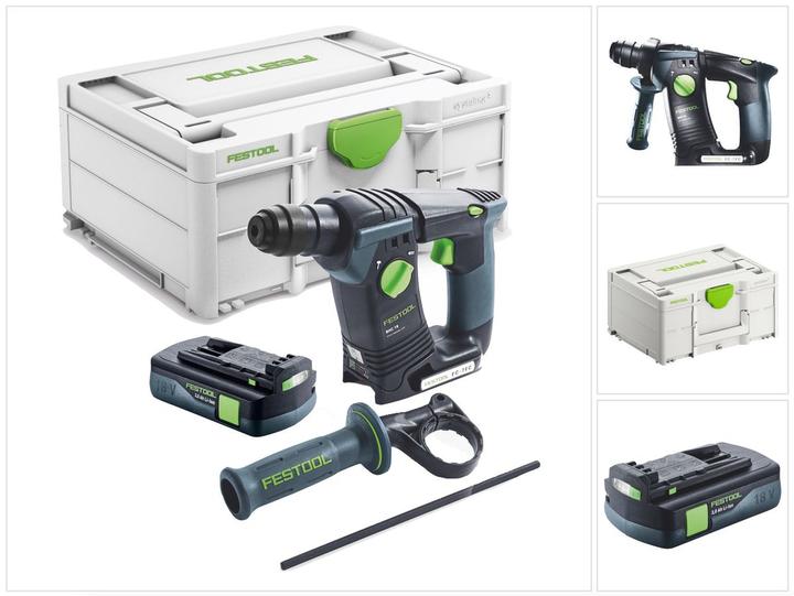 Image du produit Festool BHC 18-Basic marteau perforateur sans fil 18 V 1.8 J SDS Plus Brushless + 1x batterie 3.0