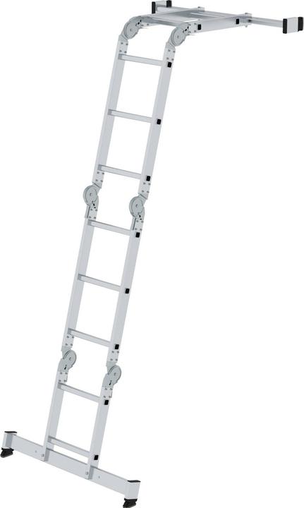 Actual product image kaiserkraft Multi-purpose ladder 4-section with nivello crossbar 2x2 + 2x3 rungs (Multi-purpose ladder, 3 cm)