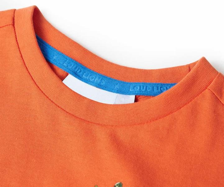 Image du produit vidaXL T-shirt enfant orange clair 128,Matière : 100 (128)