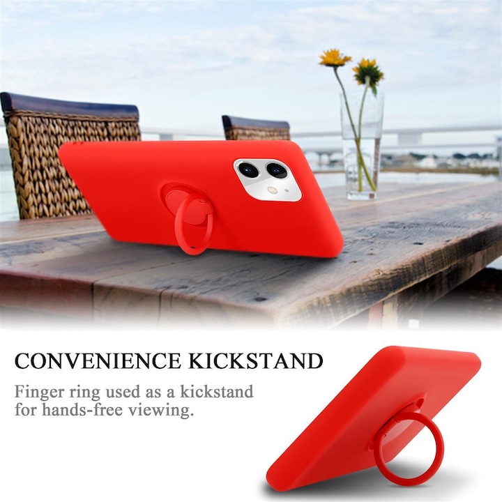 Actual product image Cadorabo TPU Liquid Ring Silicone Case Cover (Apple iPhone 11)