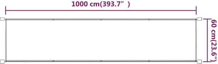 Immagine prodotto vidaXL Senkrechtmarkise (0.60 m)