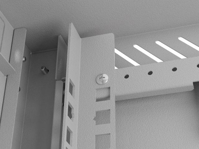 Produktbild Lanberg Szafa Instalacyjna Rack Wisząca 10 4u 300x300 Szara Drzwi Przeszklone (Flat Pack) (4 HE, 10 Zoll Rack)
