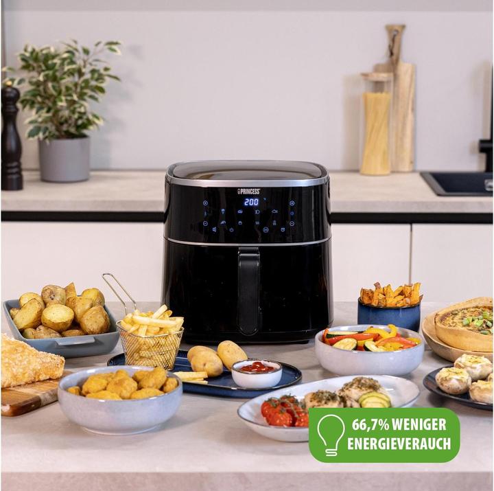 Produktbild Princess 01.182244.01.001 Heissluft-Fritteuse 1500W Antihaftbeschichtung, Heissluft-Funktion, Timerf