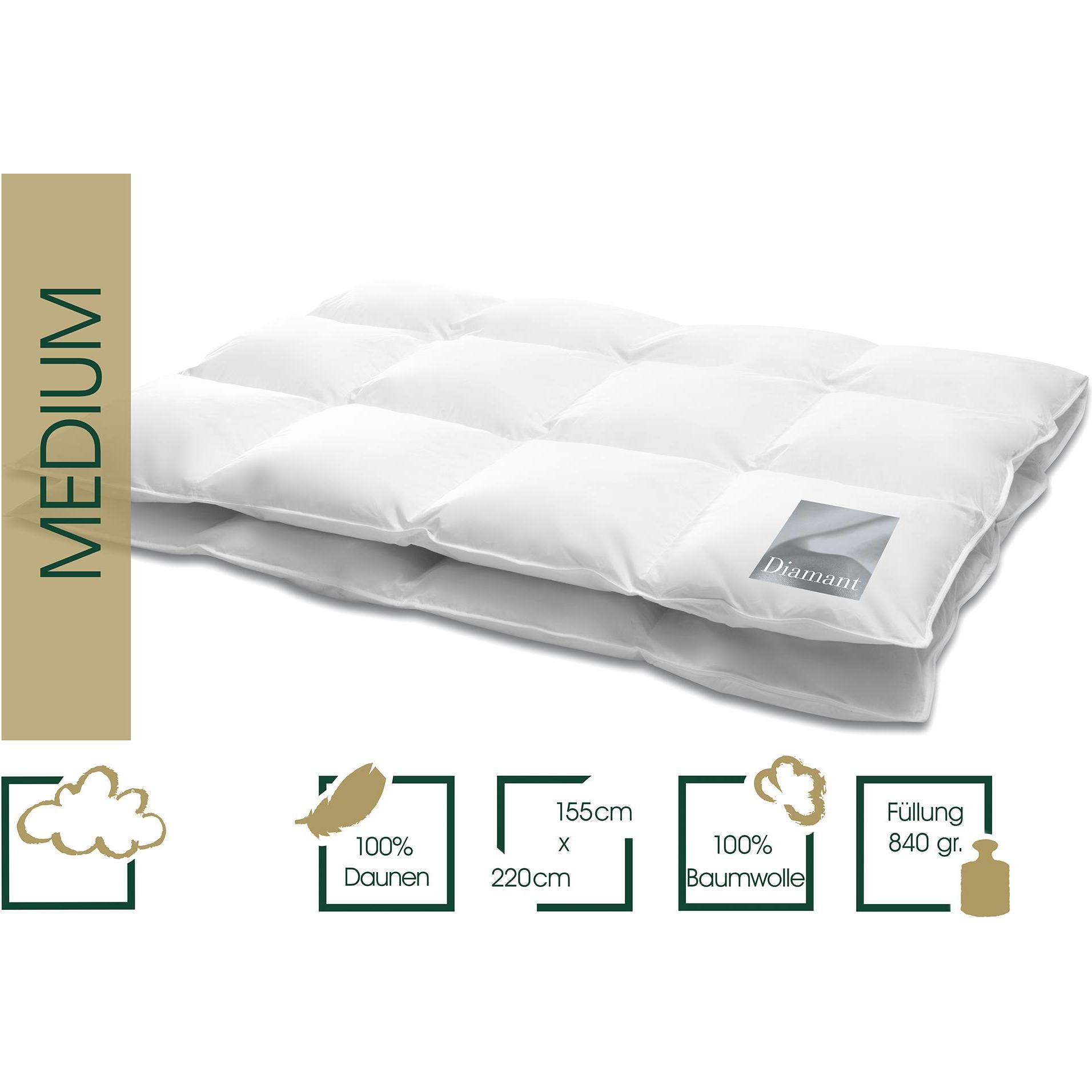 Thumbnail - Hanskruchen, Duvet, Diamant (840 g, 155 x 220 cm)