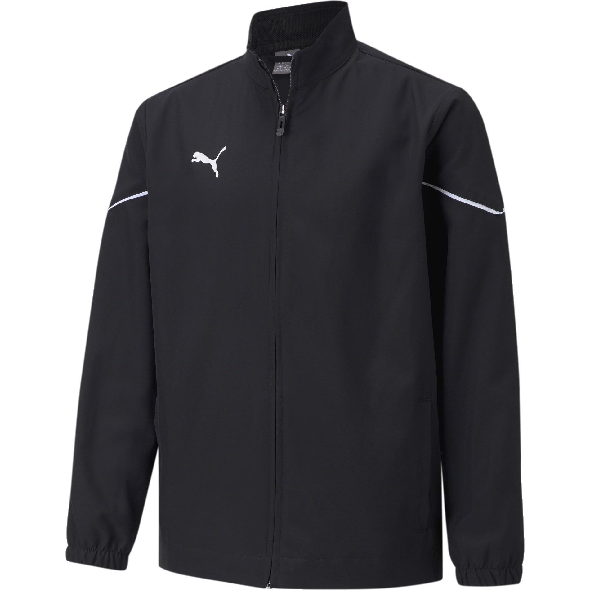 Puma, Unisex, Laufjacke, teamRISE Sideline Jacket Jr-657328 (116), Schwarz, 116