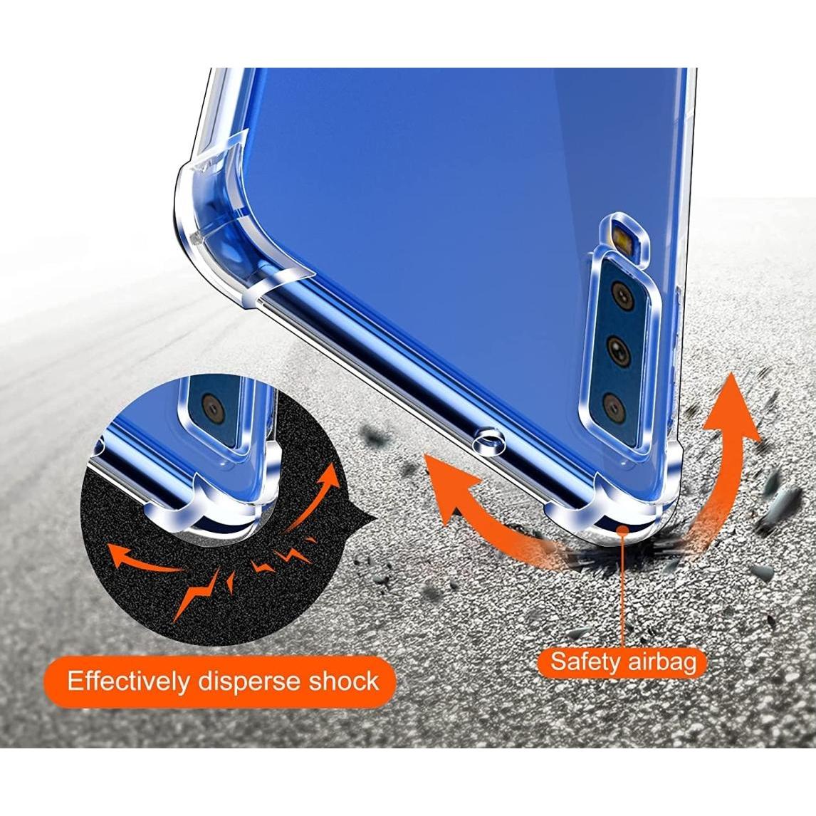 Thumbnail - Screenguard Samsung Galaxy A7 2018 Hülle Crystal Soft Airbag Bumper (Samsung Galaxy A7 (2018)), Smartphone Hülle, Transp...