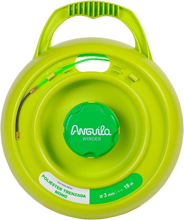 Actual product image Anguila Max Winder Winder Braided polyester monofilament Green Diameter 3mm 18m (3 mm)