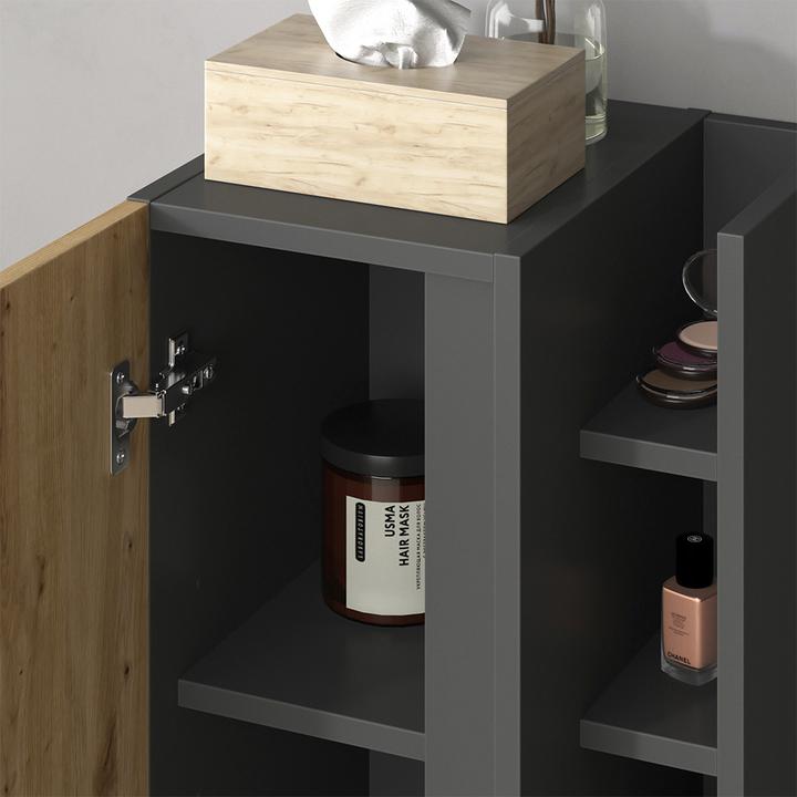 Produktbild Vicco Badmöbel-Set Edelin, Anthrazit/Artisan, 4 Teile