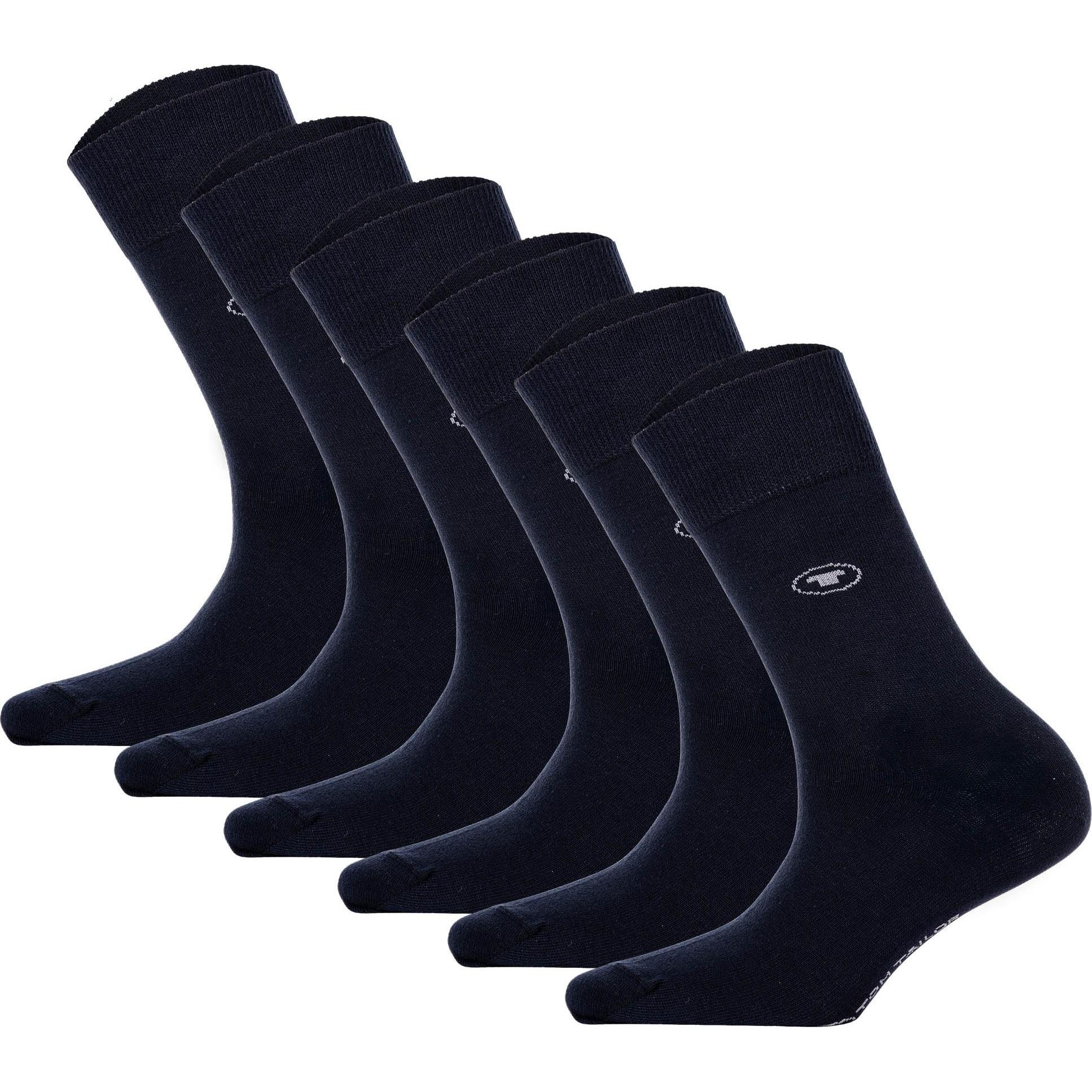 Tom Tailor, Damen, Socken, Socken Casual, Blau, (6er Pack, 35 - 38)