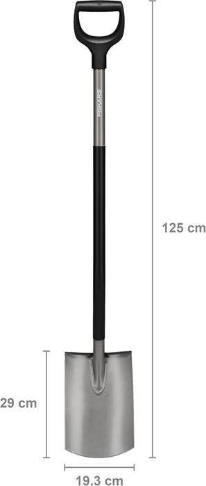 Image du produit Fiskars Ergonomic Rounded Spade Grey