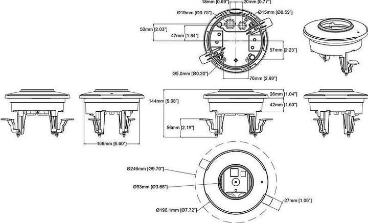 Produktbild Axis Einbaugehäuse TP3201-E Weiss (Montage-Kit)