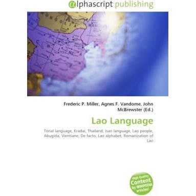 Lao Language, Fachbücher von Agnes F. Vandome, Frederic P. Miller, John McBrewster