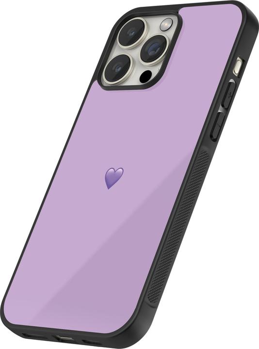 Produktbild PhoneLook Hülle Silikon schwarz Valentine 2023 purpule single heart (Apple iPhone 13 Pro Max)