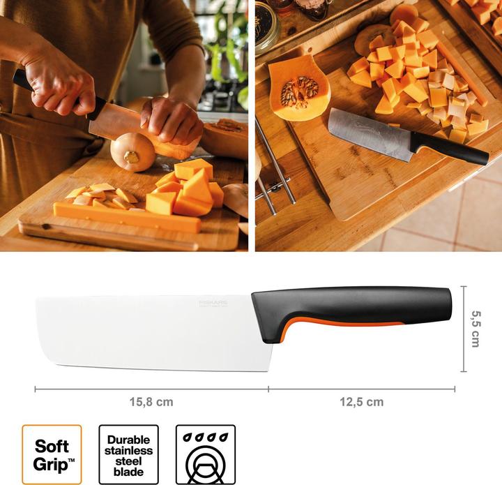 Actual product image Fiskars Functional Form Nakiri knife (15.80 cm)