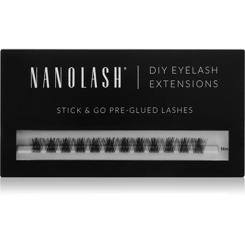 Nanolash, Ciglia finte, Diy Eyelash Extensions Stick & Go Artificial Eyelashes Harmony 36 Pieces (Ciglia artificiali)