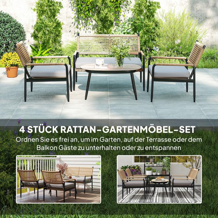 Actual product image Outsunny Garden furniture set